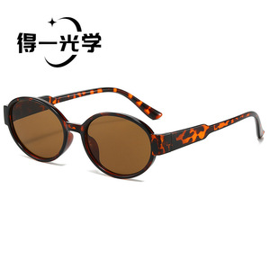 Oval <b>Sunglasses</b> Black PC Frame UV400 Protection Unisex Outdoor Use - Product Image 2