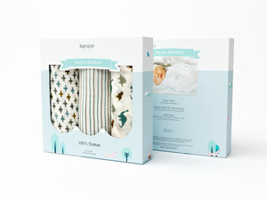 Giấy Áo Sơ Mi Pvc Cửa Sổ Khăn Quàng Đóng Gói Gấp Phim Hoạt Hình Bé Chăn Hộp Bao Bì - Product Image 5