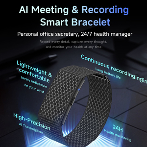 Pulsera Inteligente con Grabadora de Voz IA, Transcripción Multi-idioma, Lista de Tareas, Mapa Mental, Monitor de Salud, Ideal para Venta al Por Mayor - Product Image 1