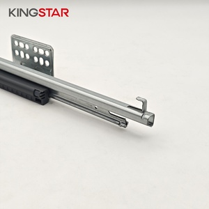 KINGSTAR G7系列下装滑轨30千克防锈防脱轨软关闭柜抽屉滑轨带锁定装置 - Product Image 4