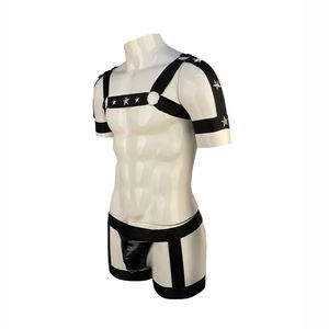 Conjunto de arnés de Bondage corporal Bdsm Sexy para hombre, ropa interior erótica Sexy elástica para hombre, arnés de pecho, correas, disfraz <span class=keywords><strong>Gay</strong></span>, lencería de juego nocturno - Product Image 5