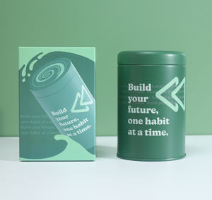 Oem hava geçirmez tören <span class=keywords><strong>Protein</strong></span> tozu kahve teneke kutu çay kutusu 500 Gram büyük londra hava geçirmez Matcha teneke çay kutusu özelleştirilebilir - Product Image 1