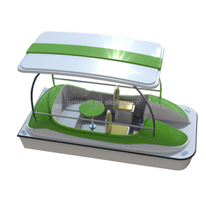 <span class=keywords><strong>Bateau</strong></span> à pédales électrique en fibre de verre pour 5 personnes, vidange automatique, usage commercial, parc aquatique de divertissement, certifié CE, 1 an - Product Image 5