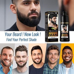 Tinta Naturale per <span class=keywords><strong>Capelli</strong></span> e Barba da <span class=keywords><strong>Uomo</strong></span> 200ml, Facile da Applicare, Colorazione Elegante per Baffi e Barba, Tinta Semi-permanente - Product Image 3