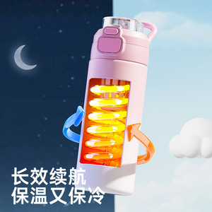 Keep Fit Insulated Water Bottle 500Ml Dual Drink Sport Portable Straw Cup For Kids And Adults - Product Image 5