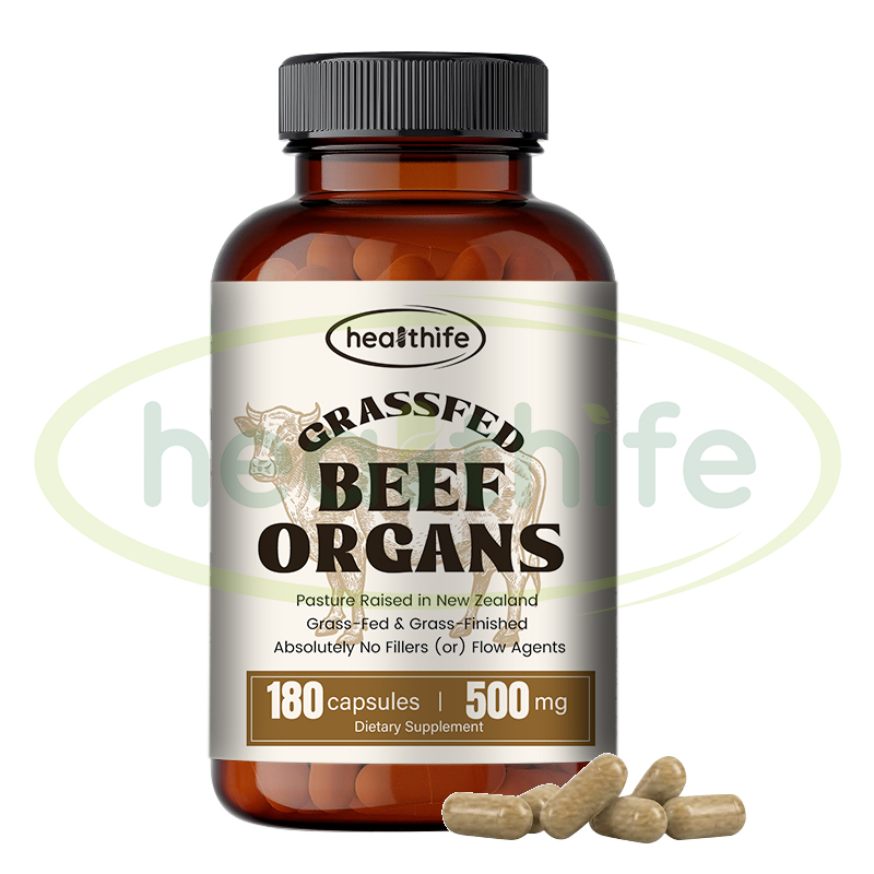 Halal New Zealand Bovine Organ Blend Capsule Beef Liver Capsules Grass Fed Beef Organ Capsules