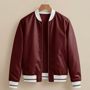 Chaqueta Varsity Clásica para Mujer, Transpirable, con Cierre, Informal, Estilo Béisbol, Universitaria, Corte Regular, para Invierno - Product Image 4
