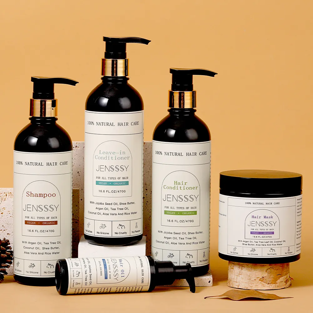 Benutzer definierte Shampoo Großhandel Avocado Keratin & Arganöl Private Label Bio 100% natürliche Leave-In Conditioner Haarpflege-Sets
