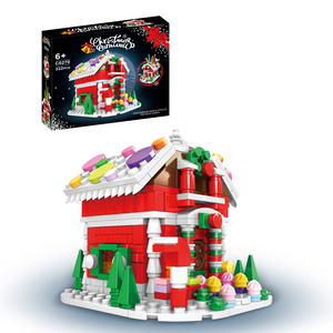 Accettiamo Modelli Personalizzati e Confezioni in Scatola, Mini Casa di Natale e Auto Scorrevole, Set di Costruzioni in Mattoncini, Giocattolo Floreale per Ragazze, Regalo per il Weekend - Product Image 5