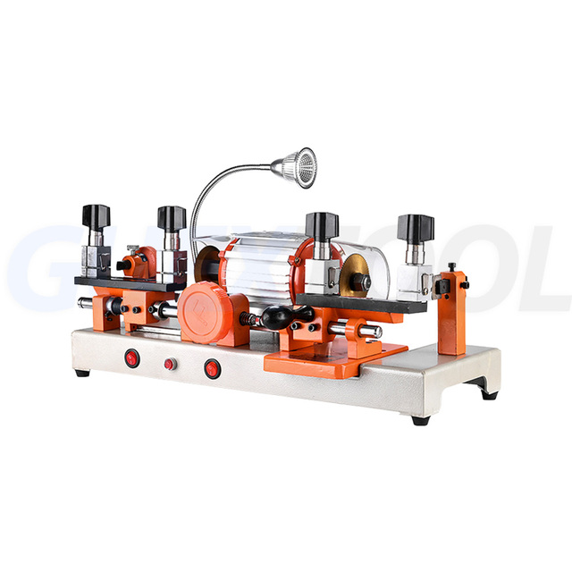 Horizontal Double Head Key Machine Key Matching and Duplication Machine Manual Feed Engraving Machine 220V