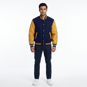 Servicio de OEM, chaquetas universitarias hechas a medida para hombre, precio al por mayor, chaqueta CollegeBaseballjacket para hombre - Product Image 1