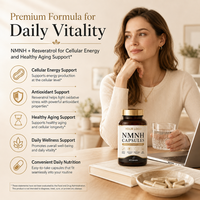 Capsules NMNH à Marque Blanche OEM – Formule 60 Capsules pour le Soutien Quotidien du Bien-être Cellulaire des Adultes
