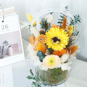 <span class=keywords><strong>Cesta</strong></span> de flores de mano de acrílico transparente avanzada, caja de flores eternas de <span class=keywords><strong>Navidad</strong></span> para maestros y Arte del Día de la madre - Product Image 4