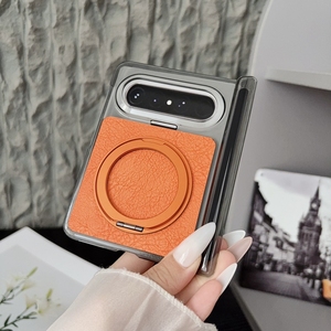 Étui de protection antichoc en cuir PU avec support anneau pour <span class=keywords><strong>Huawei</strong></span> Pura X Max avec couvercle de téléphone à charnière - Product Image 4