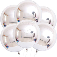 Boule décorative réfléchissante de boule argentée gonflable géante de miroir de sphère de conception de mode pour la partie