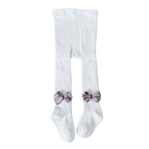 Collants à pieds pour filles, nouveau style printemps-été, tricotés avec nœud, respirants, pour enfants et tout-petits, pour l'extérieur - Product Image 6