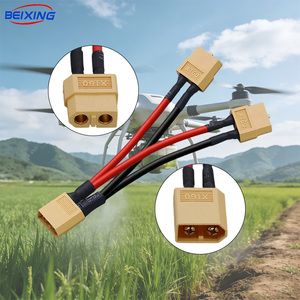 Harnais de batterie à courant élevé pour drone, connecteur XT90S, courant 60A, E00082 pour l'alimentation des drones industriels et agricoles - Product Image 1