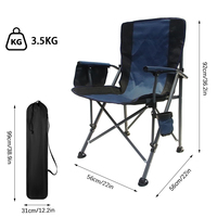 Chaise de camping pliable durable pour l'extérieur, couleur personnalisable, commandes en gros directes d'usine