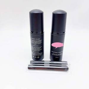 Ensemble de flacons de shampoing pour cils noirs en gros 30ml 60ml 100ml Kit de shampoing pour cils avec logo personnalisé Shampoing pour cils - Product Image 1