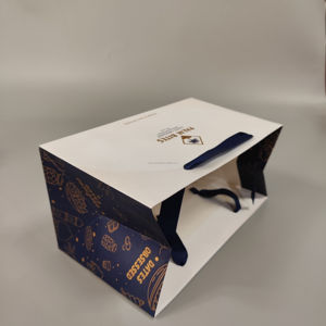 Bolsas de Regalo de Papel Kraft de Lujo Clásicas Personalizadas, Laminadas, con Materiales Reciclados y Cuerda de Algodón para Pequeños Negocios, Tiendas Minoristas y Artesanías - Product Image 5