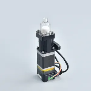 Micro piston pump small volume precision pump with encoder driver solenoid valve can resist corrosive liquid