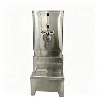 Chauffe-eau électrique mécanique à double robinet en acier inoxydable 70L/H pour usage hôtelier