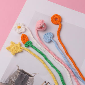 Práctico bordado <span class=keywords><strong>de</strong></span> algodón hecho a mano marcapáginas Kit <span class=keywords><strong>de</strong></span> ganchillo diseño <span class=keywords><strong>de</strong></span> animales <span class=keywords><strong>de</strong></span> dibujos animados DIY hilo tejido a mano tela artesanal regalo - Product Image 2