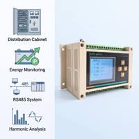 Compteur d'énergie triphasé YDKZ 4 circuits sur rail DIN Classe 0.5 RS485 Modbus-RTU Sortie DO 85-265V Surveillance de puissance industrielle