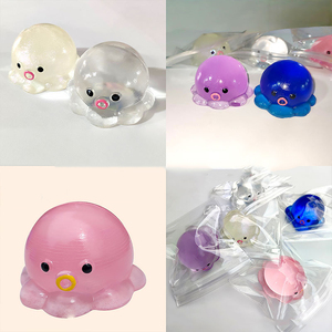 ของเล่นบีบปลาหมึกใสแบบใหม่ ซีรีส์สควิชชี่เนื้อเจลลี่เหนียว บรรเทาความเครียด ของขวัญสำหรับวัยรุ่นและผู้ใหญ่ ขายส่งสควิชชี่ - Product Image 3