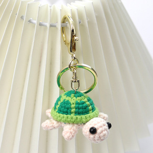 Phụ Nữ Phụ Nữ Cô Gái 3D Dệt Động Vật Tùy Chỉnh Dễ Thương Handmade Crochet Rùa Keychain Keyring Cho Túi Xách Trang Trí Quà Tặng - Product Image 5
