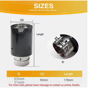 M hiệu suất ống xả cho BMW F30 F31 <span class=keywords><strong>F22</strong></span> F23 F32 F33 F36 F10 F12 M2 M3 M4 mới sợi carbon Muffler tip B1L11-3 - Product Image 2