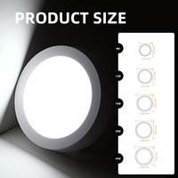 Plafonnier LED encastré moderne à cadre dentelle, design fin, rond ou carré, 6W, 12W, 18W, 24W, pour intérieur, fabriqué en Chine