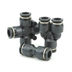Customizable PE/PV/PU/PK8-02 Pneumatic <b>Connector</b> Black <b>Quick</b>-Connect Endotracheal Hose Coupling Plastic PZA Non-Standard Parts - Product Image 1