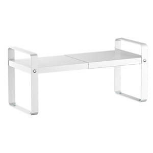 Étagère <span class=keywords><strong>de</strong></span> cuisine <span class=keywords><strong>extensible</strong></span> en métal YOTO, multi-niveaux, finition noir/blanc, pour bouteilles d'assaisonnement, vaisselle, <span class=keywords><strong>rangement</strong></span> dans l'armoire - Product Image 1