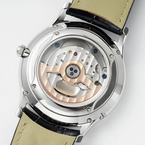 Montres-bracelets mécaniques multifonctionnelles entièrement automatiques en cuir pour hommes, lumineuses et étanches, vente en gros - Product Image 3
