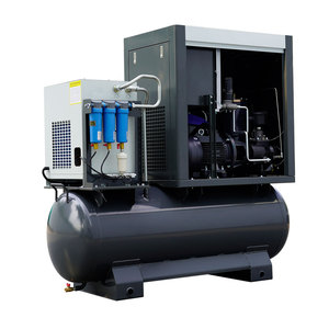 เครื่องอัดอากาศแบบสกรูขนาดเล็ก 7.5 กิโลวัตต์ 10 แรงม้า เงียบ 200 ลิตร 500 ลิตร - Product Image 3