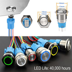 Нержавеющая сталь алюминий IP65 1NO1NC кнопочный выключатель аварийной остановки E Stop купольная головка предохранитель пресс-кнопка - Product Image 2