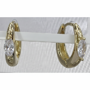 Set di gioielli in cristallo a due pezzi armonioso ed elegante coppia allettante per un Look alla moda - Product Image 1