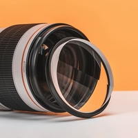 Filtre spécial à double image à effet de parallaxe 77 mm pour objectif d'appareil photo reflex numérique pour photographie et vidéographie