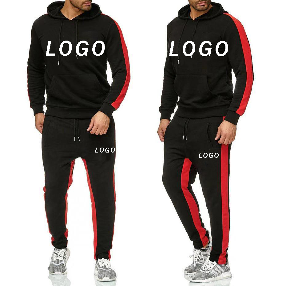 Survêtement décontracté pour hommes, 2 pièces, tenue de sport, de course à pied, Jogging, ensemble chemises et pantalons