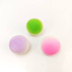 Balle anti-stress à rebond lent en forme de chignon, couleur dégradée, modèle alimentaire, décoration de bureau - Product Image 5