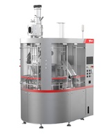 Machine de remplissage et de scellage automatique de capsules de café rotative à trois voies SC-3N haute stabilité pour l'alimentation, haute efficacité, plastique et papier
