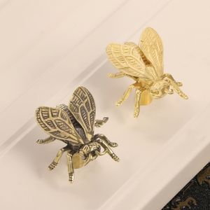 Retro Crafts Bee Messing Tür knauf Kleider schrank Schrank Türgriff Insekten Metall haken - Product Image 3