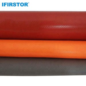 Fabrieksmatig geproduceerd, goedkoop, hoge sterkte, enkelzijdig siliconen gemembraniseerd glasvezel brandwerend doek, alkalievrij, snijbaar - Product Image 3