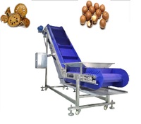 Chine de qualité alimentaire en acier inoxydable en forme de Z angle d'inclinaison à crampons escalier seau d'alimentation convoyeur à bande ascenseur avec trémie à vendre