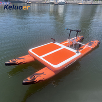 Vélo aquatique gonflable personnalisé en usine, en alliage de magnésium, pour sports nautiques