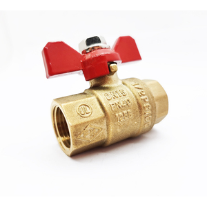Van Màu Xanh Lá Cây Valvula Bola 1/2 Nữ Brass <span class=keywords><strong>Ball</strong></span> <span class=keywords><strong>Valve</strong></span> Nhà Máy Giá DN15 Với Tay Cầm Bướm DZR Vật Liệu Đồng Thau - Product Image 1