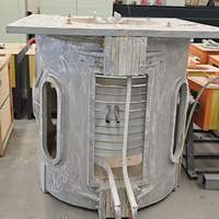 Four de fusion à induction KGPS 800KW 1 tonne, coque en aluminium, contrôle numérique, pour la fusion continue de ferraille et de fer en fonderie