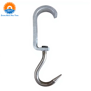 Crochet <span class=keywords><strong>de</strong></span> boucherie personnalisé en acier inoxydable 304 pour l'abattage <span class=keywords><strong>de</strong></span> bovins et buffalos, avec poulie pour accrocher la <span class=keywords><strong>viande</strong></span> - Product Image 1