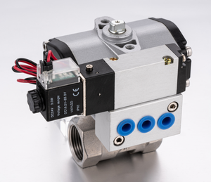Vanne à boisseau sphérique pneumatique à 3 voies en acier inoxydable SLGPC, neuve et originale, contrôle de débit en T/L, pour air industriel SL-1 - Product Image 5